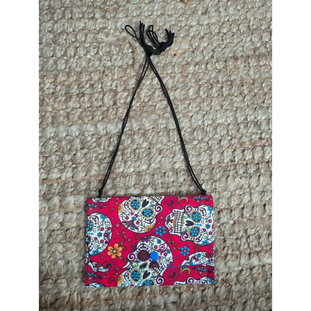 Witchy Skull Purse Crossbody Phone Lightweight Colorful Light Weight Handmade - Picture 2 of 6